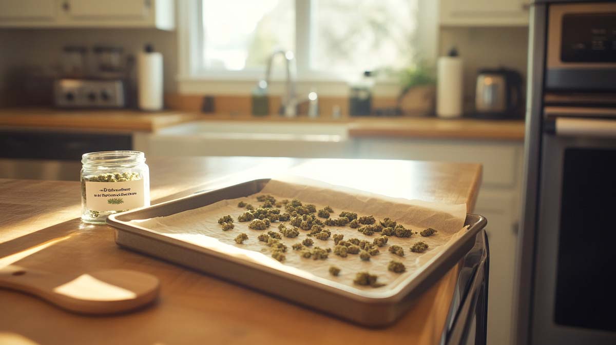 Cannabis Decarboxylierung Thc Edibles Umwandlung Thca Wirkung Effekt Backblech Selber Machen